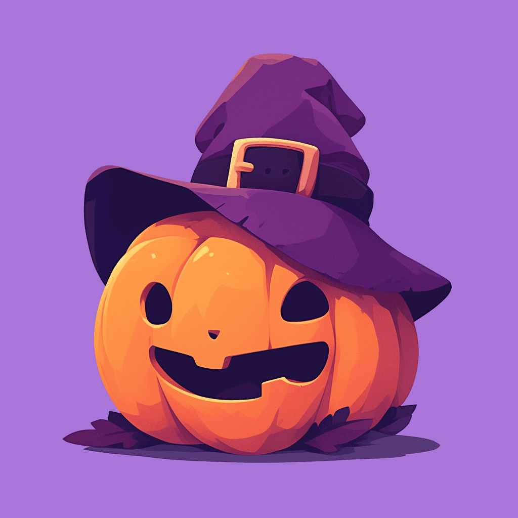 Halloween Pumpkin Roam original repeating artwork