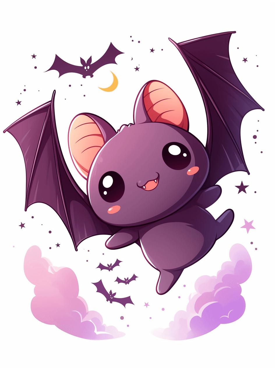 Halloween Bat Pastel original repeating artwork