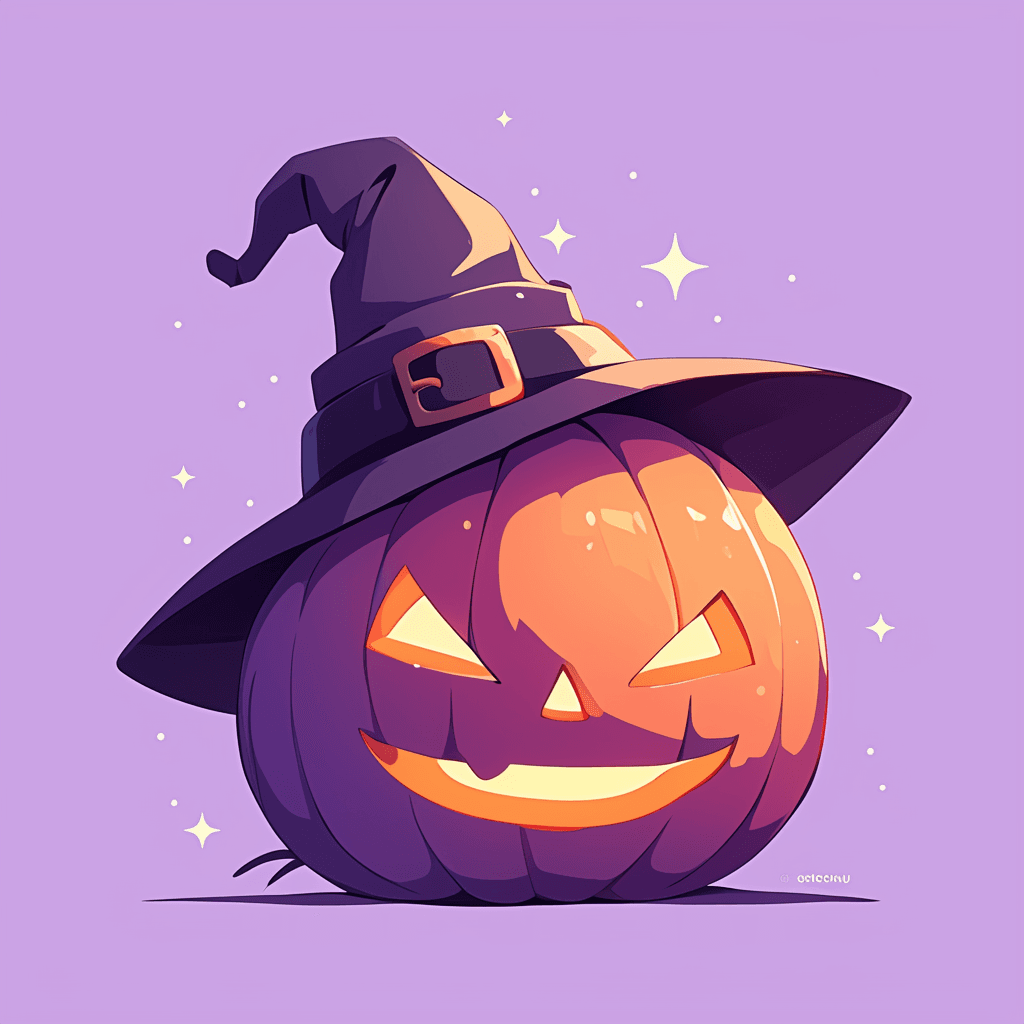 Halloween Pumpkin Club original repeating artwork