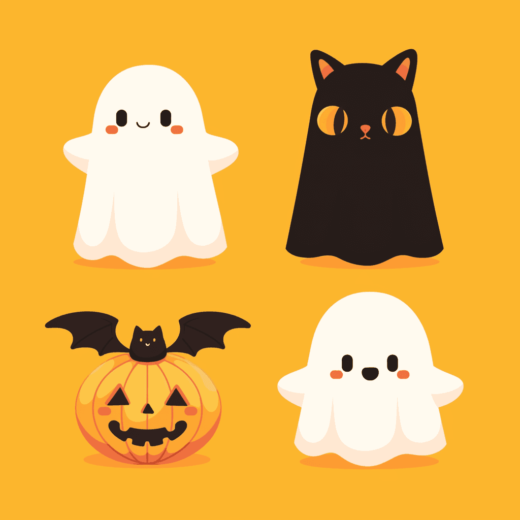 Halloween Ghost 112 original repeating artwork