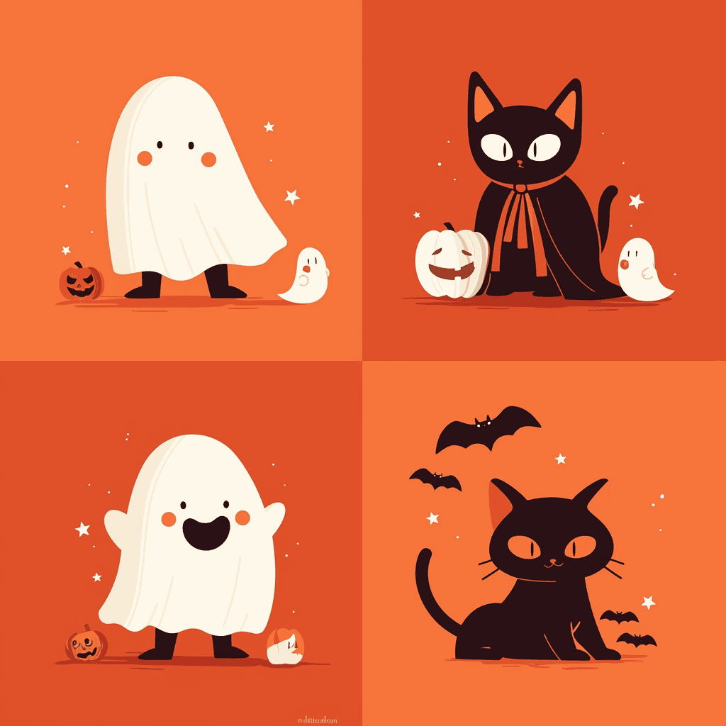 Halloween Ghost 131 original repeating artwork
