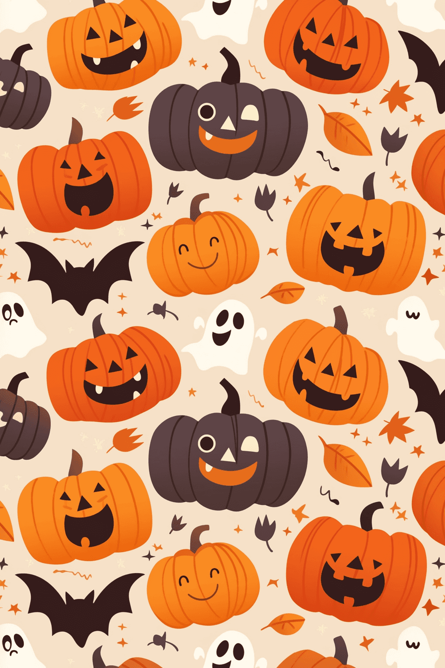 Halloween Pumpkin Jam original repeating artwork
