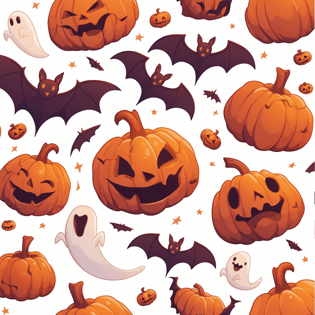 Halloween Ghost 245 original repeating artwork