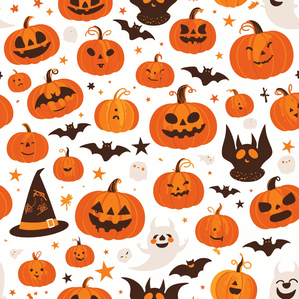 Halloween Ghost 1040 original repeating artwork