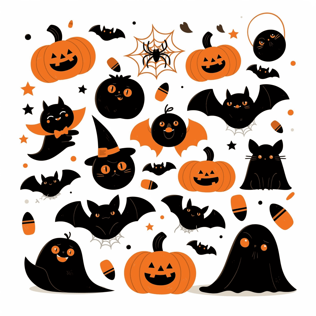 Halloween Design Bounce original repeating artwork