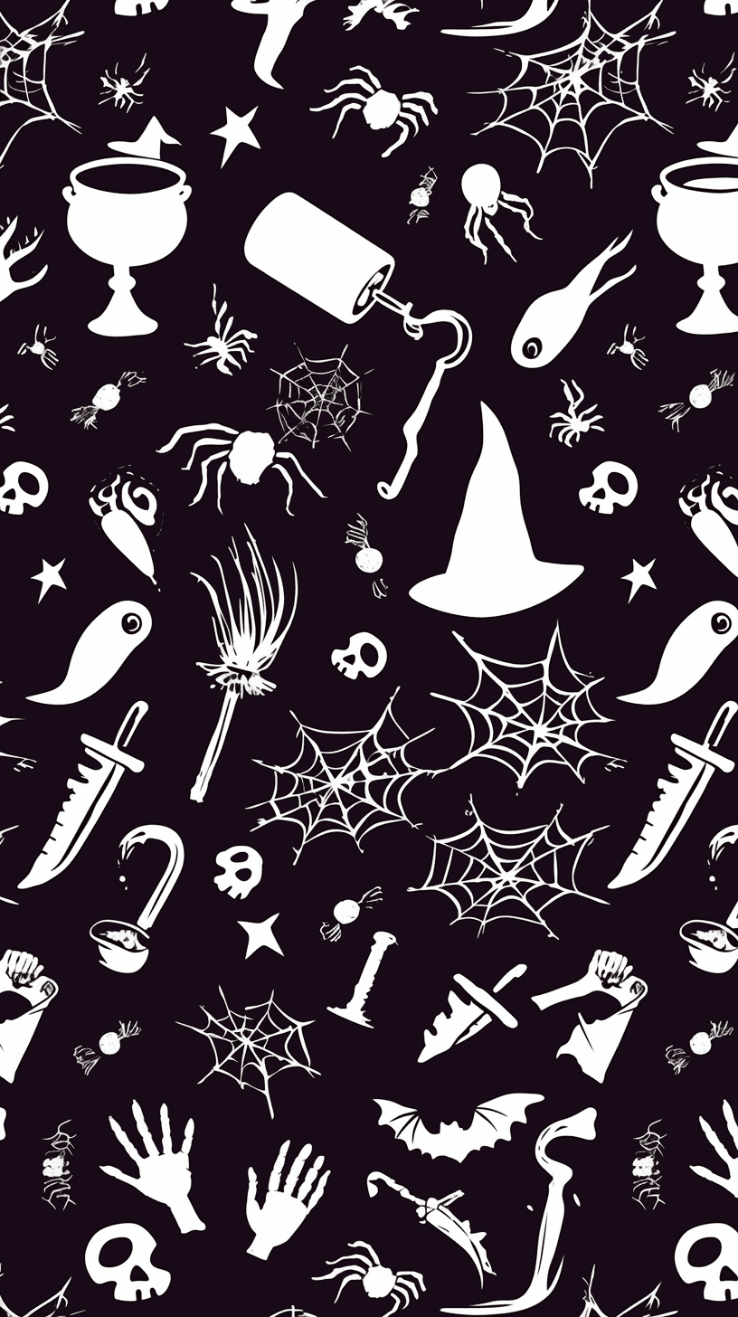 Halloween Design Flip original repeating artwork