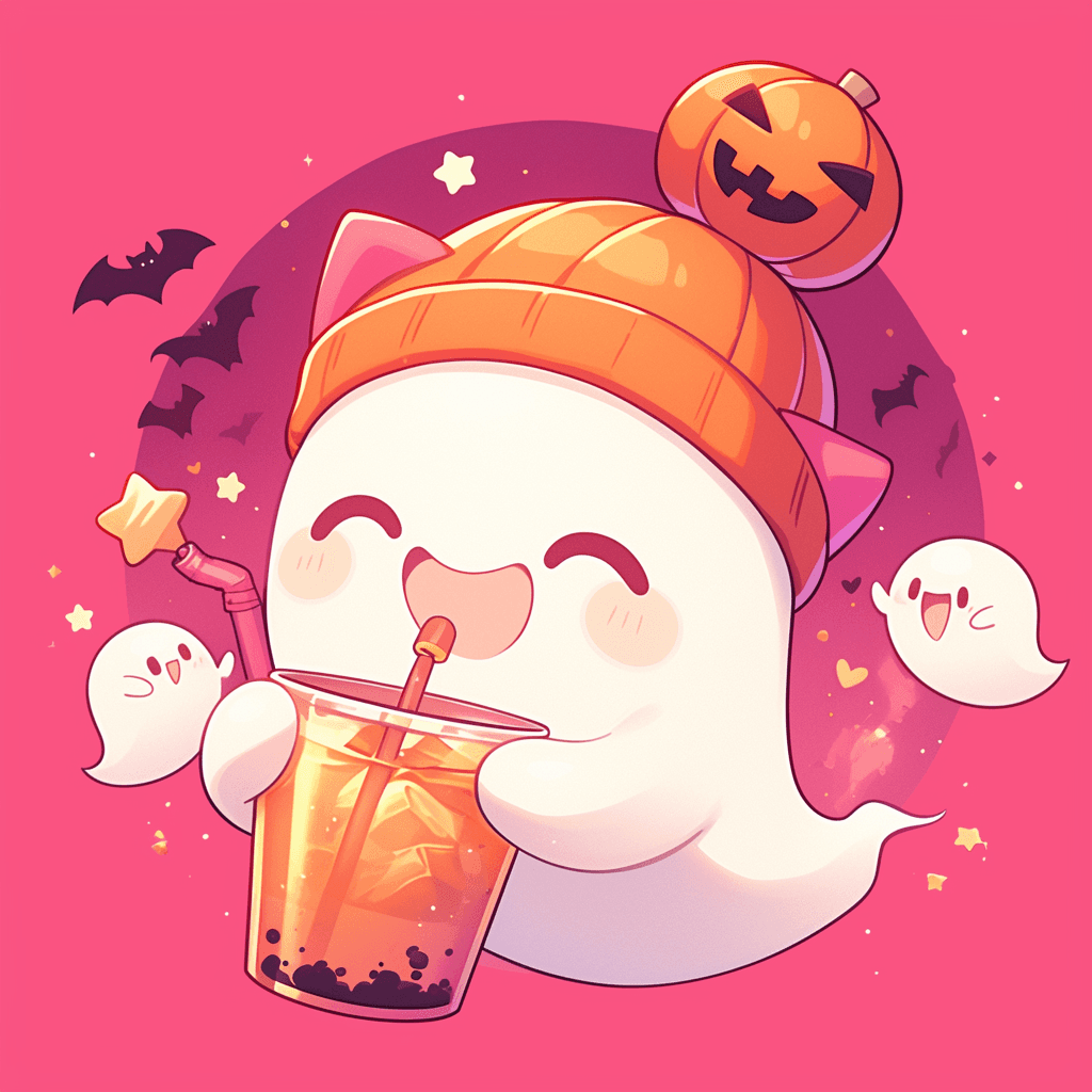 Halloween Ghost 064 original repeating artwork