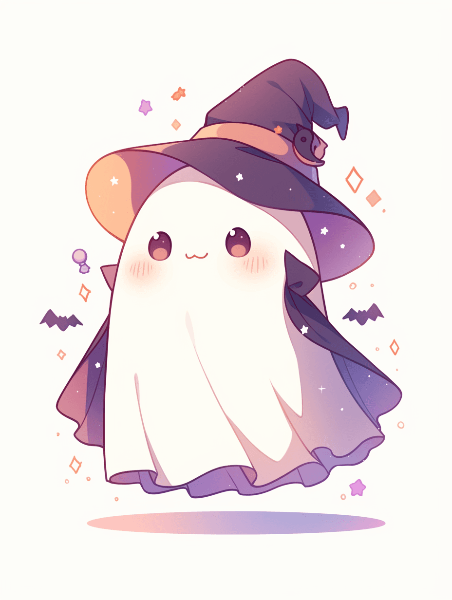Halloween Ghost 1631 original repeating artwork