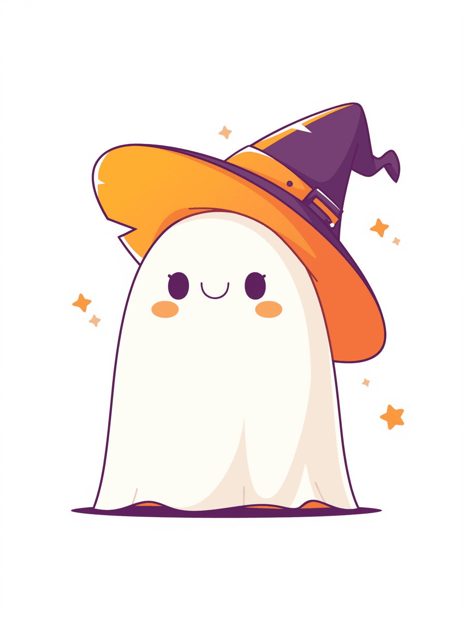 Halloween Ghost Roam original repeating artwork