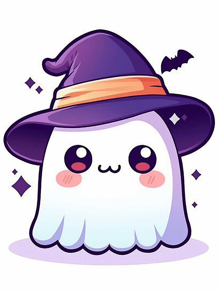 Halloween Ghost 050 original repeating artwork