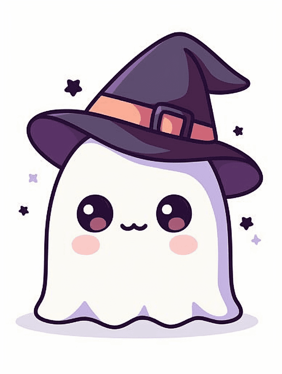 Halloween Ghost 109 original repeating artwork