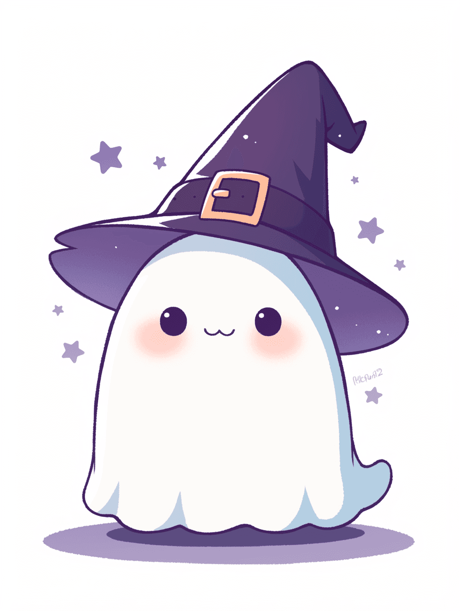Halloween Ghost 1529 original repeating artwork