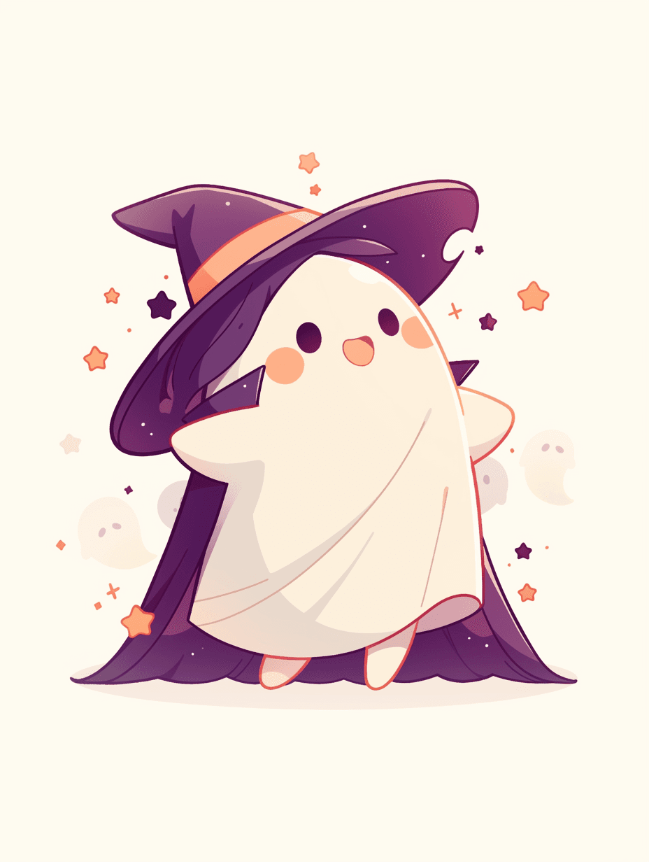 Halloween Ghost 1485 original repeating artwork