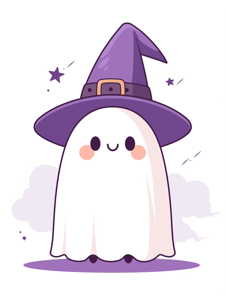 Halloween Ghost 153 original repeating artwork