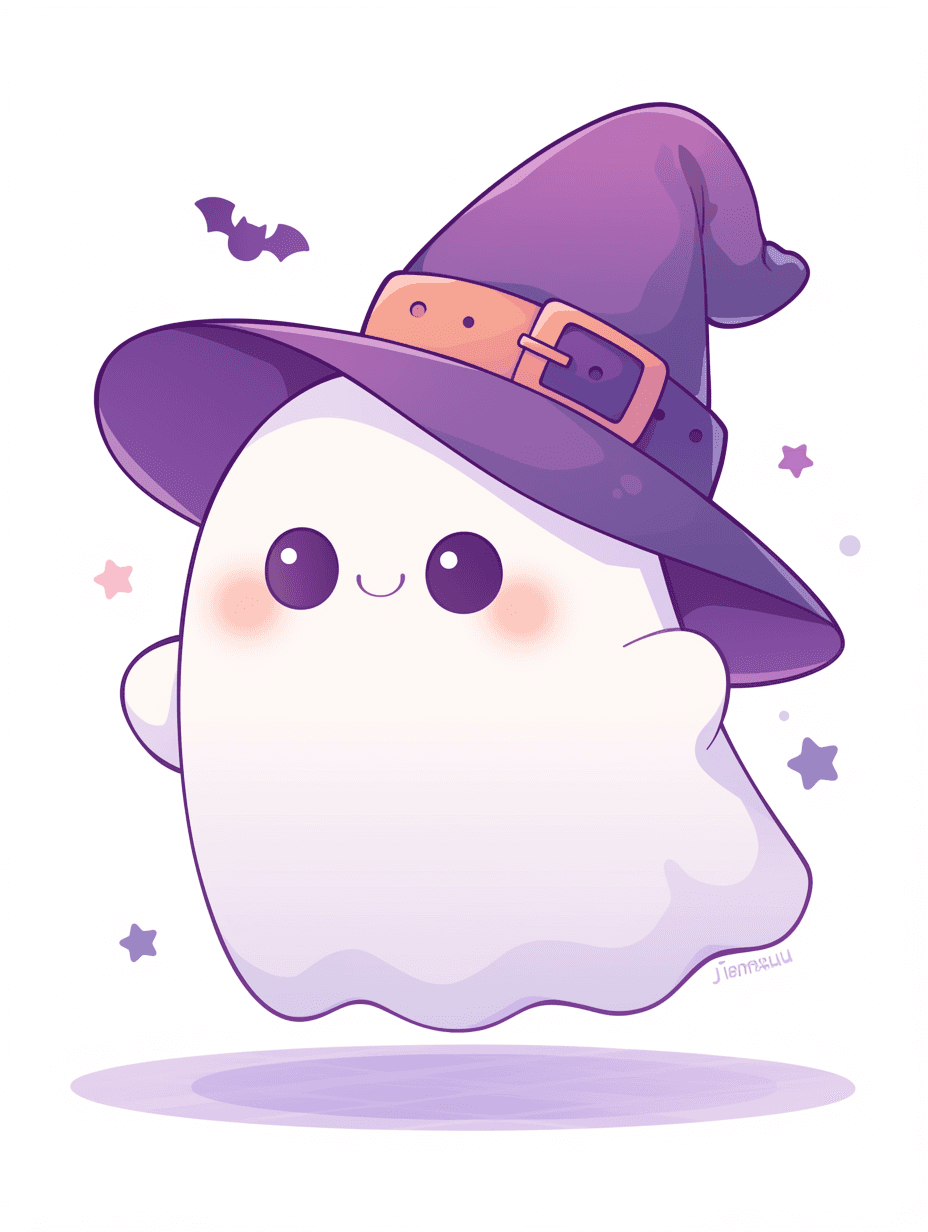 Halloween Ghost 1498 original repeating artwork