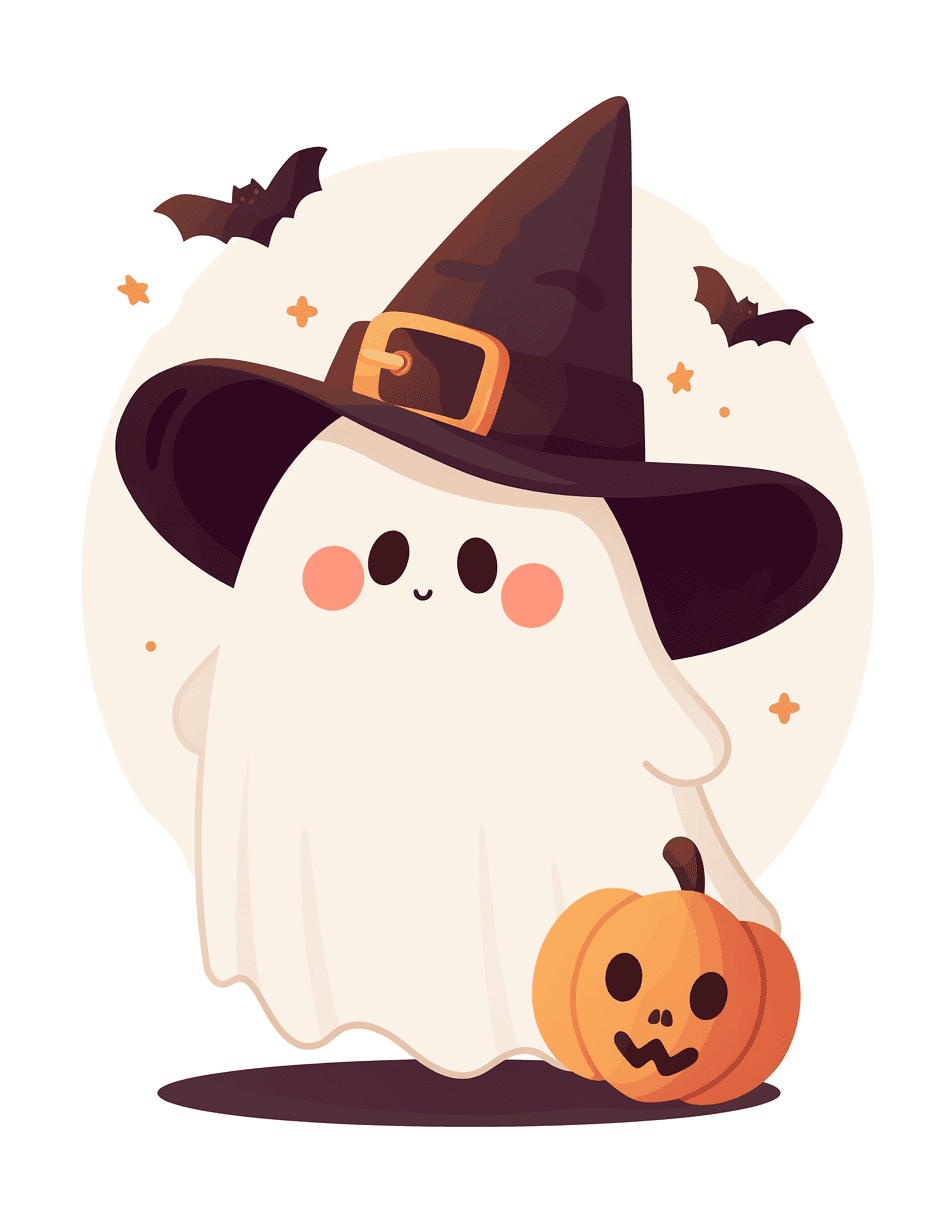 Halloween Ghost 1487 original repeating artwork