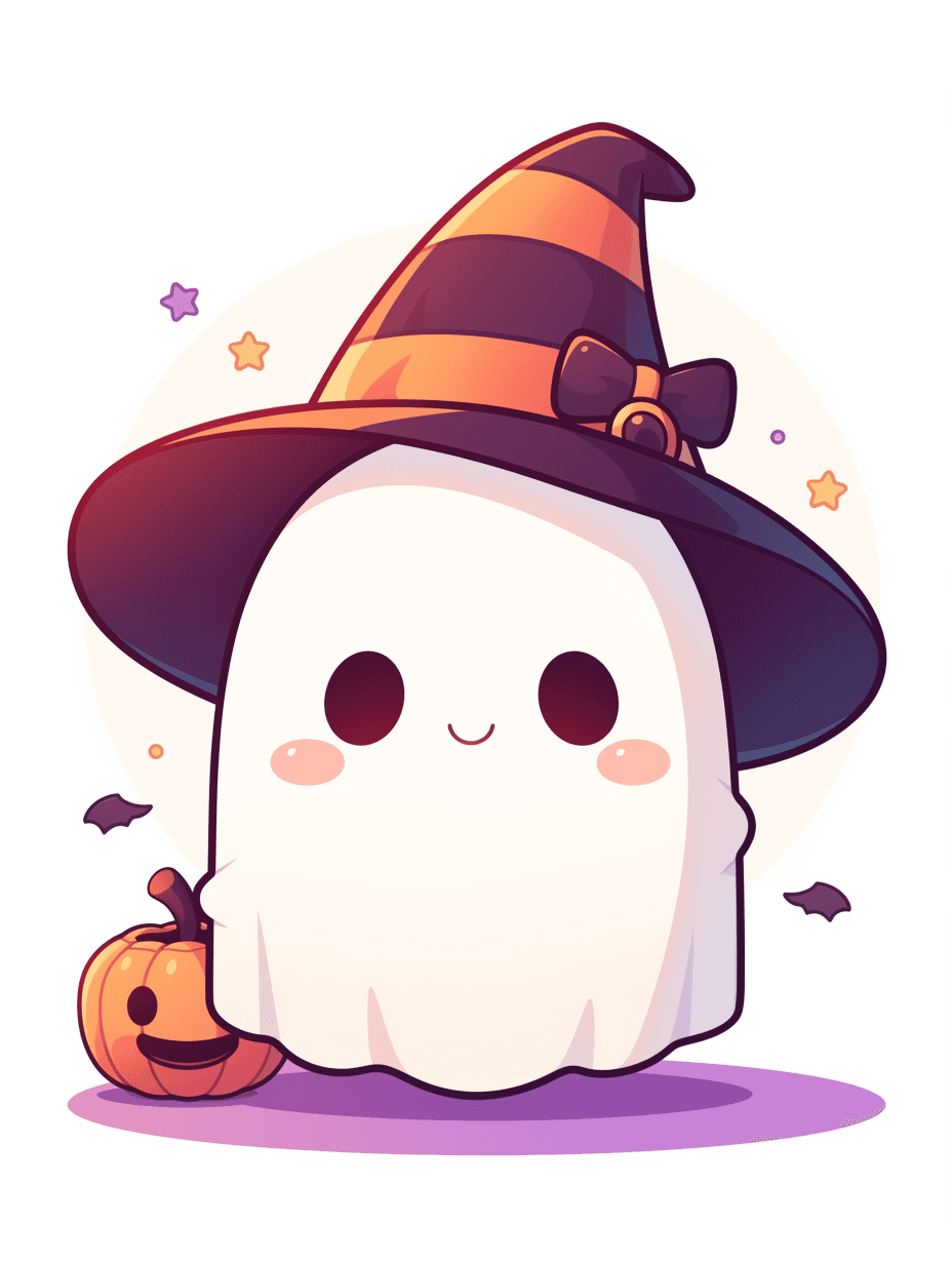 Halloween Ghost 1530 original repeating artwork