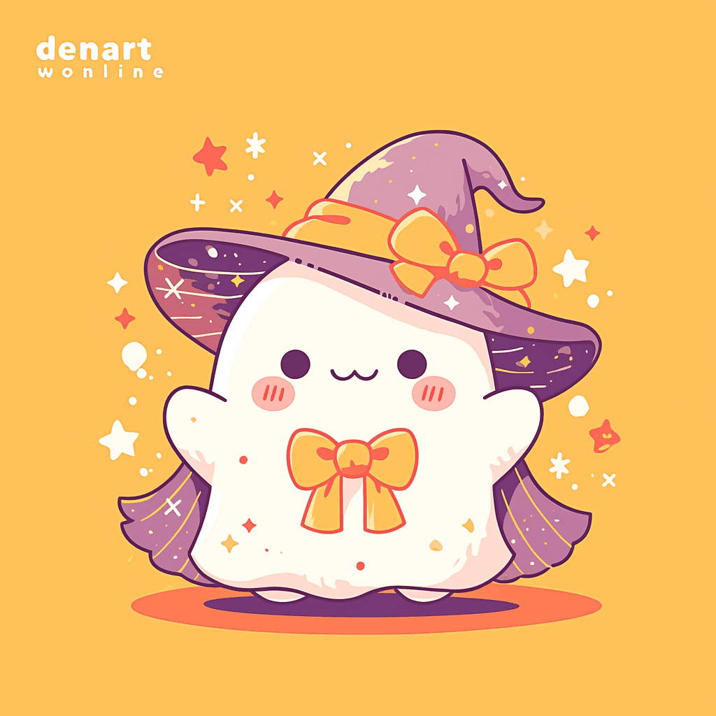 Halloween Ghost 1556 original repeating artwork