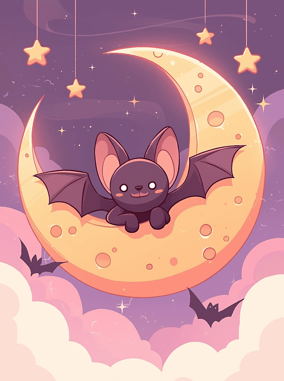 Halloween Bat Shade original repeating artwork
