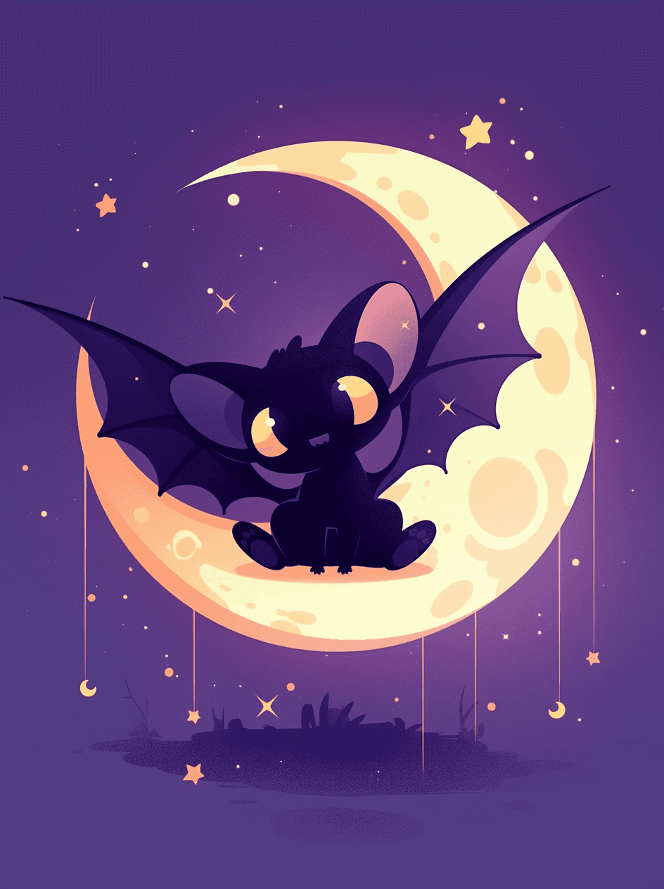 Halloween Bat Festival original repeating artwork