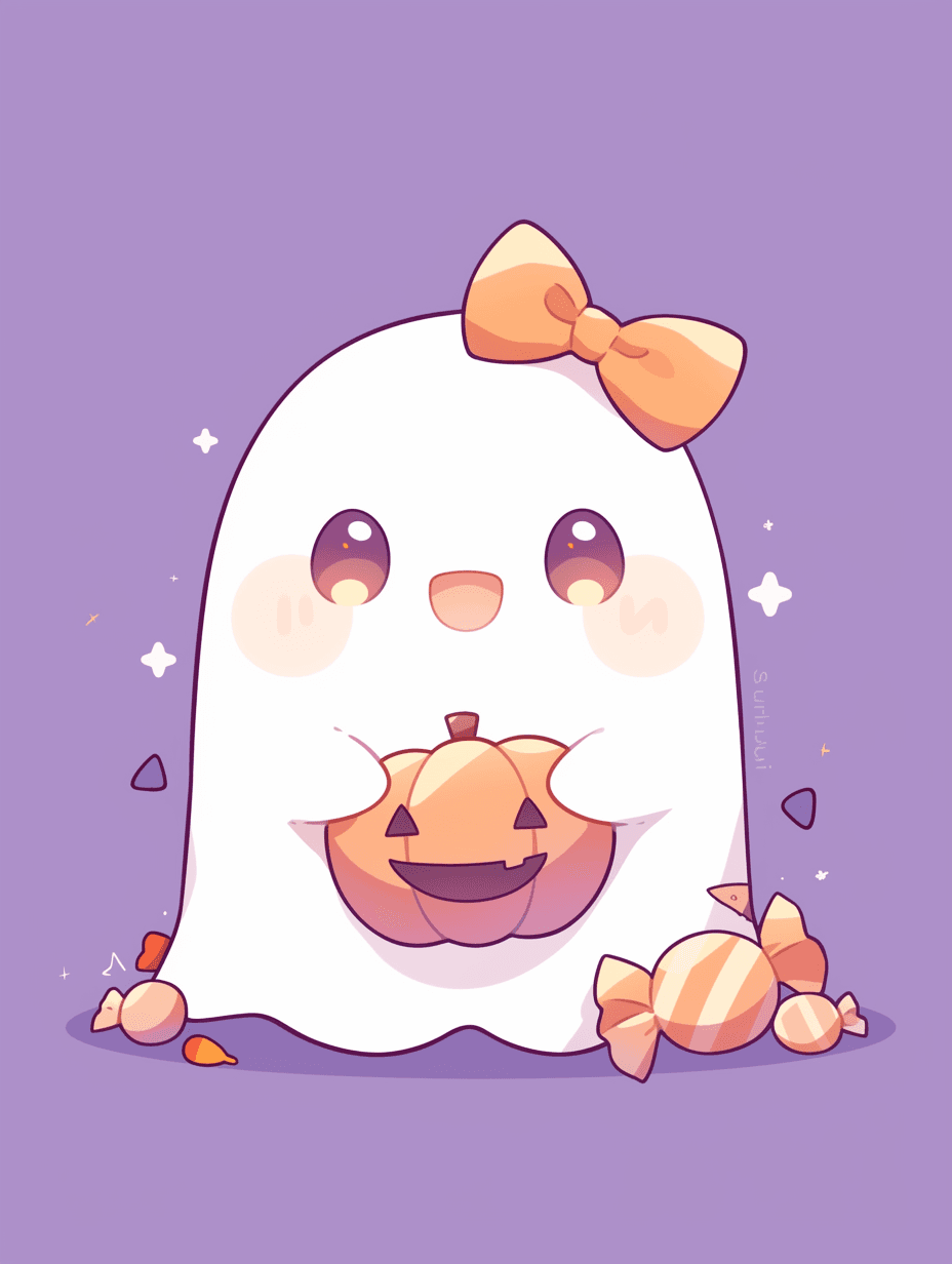 Halloween Ghost 714 original repeating artwork