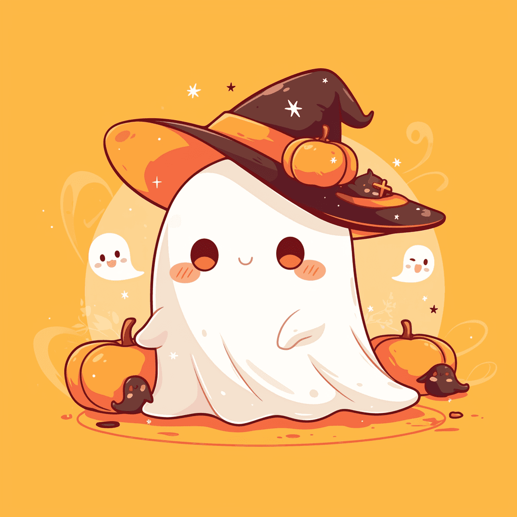 Halloween Ghost 1601 original repeating artwork