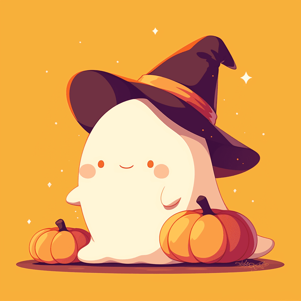 Halloween Ghost 1525 original repeating artwork