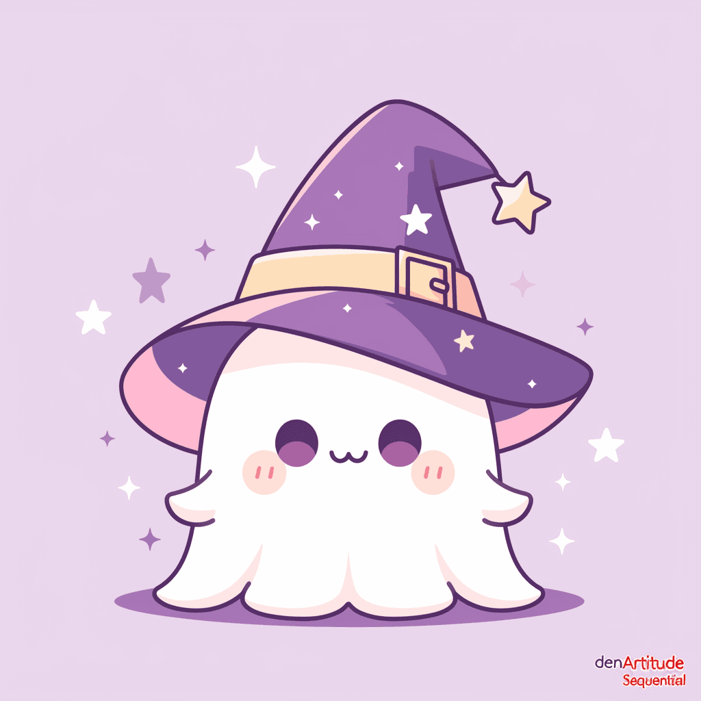Halloween Ghost 1504 original repeating artwork