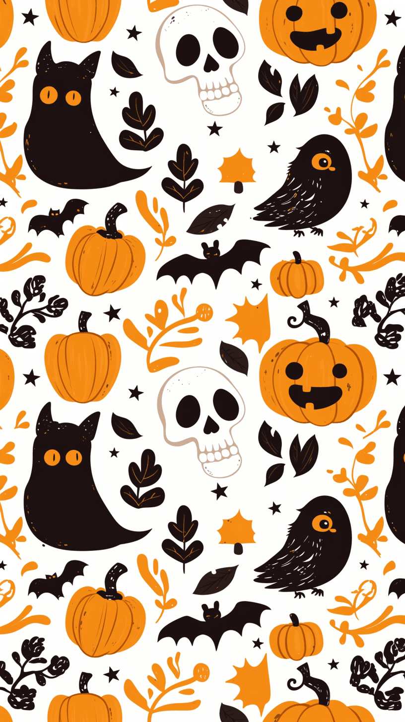 Halloween Pumpkin 260 original repeating artwork