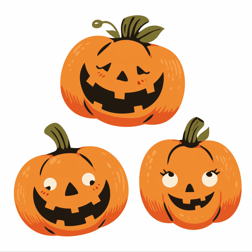 Halloween Pumpkin Party original repeating artwork