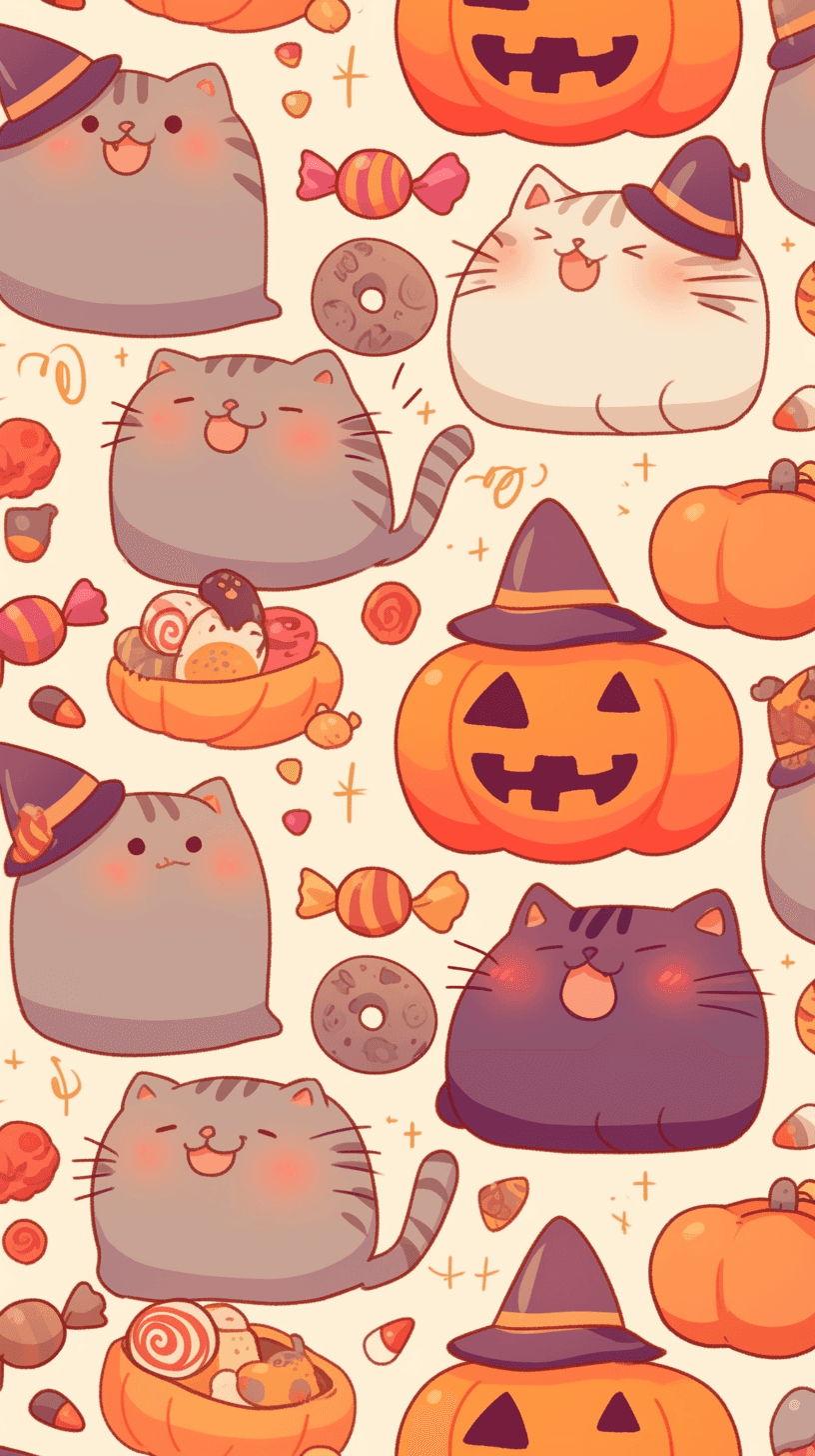 Halloween Pumpkin 259 original repeating artwork