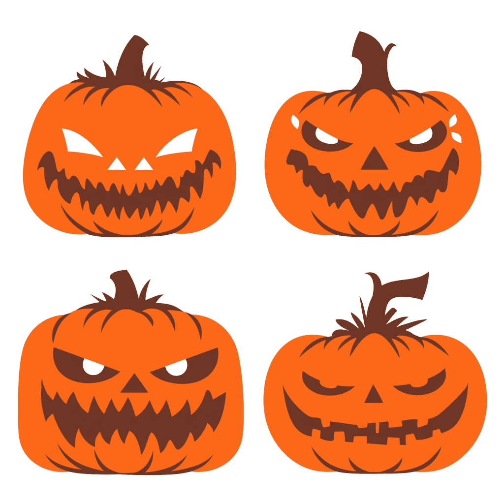 Halloween Pumpkin Show original repeating artwork