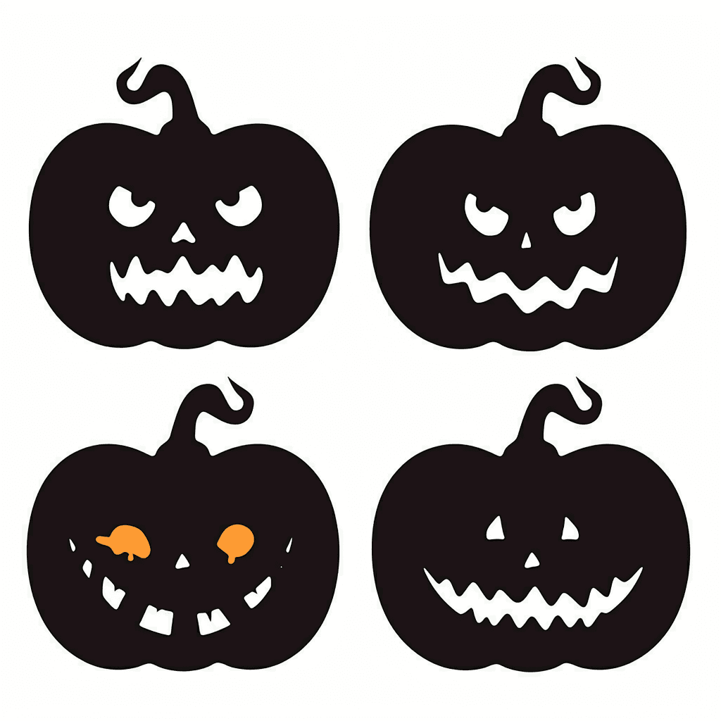 Halloween Pumpkin Rise original repeating artwork