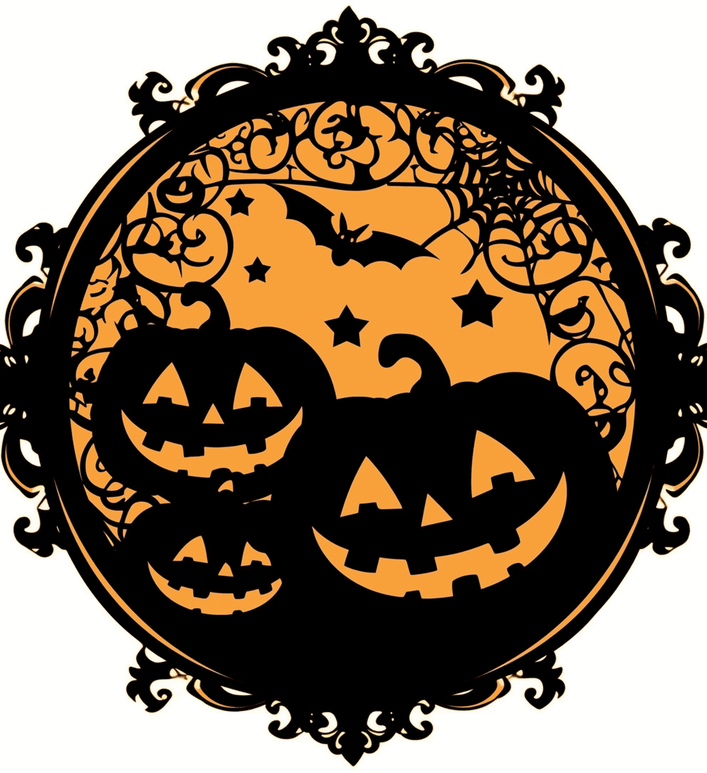 Halloween Pumpkin 012 original repeating artwork