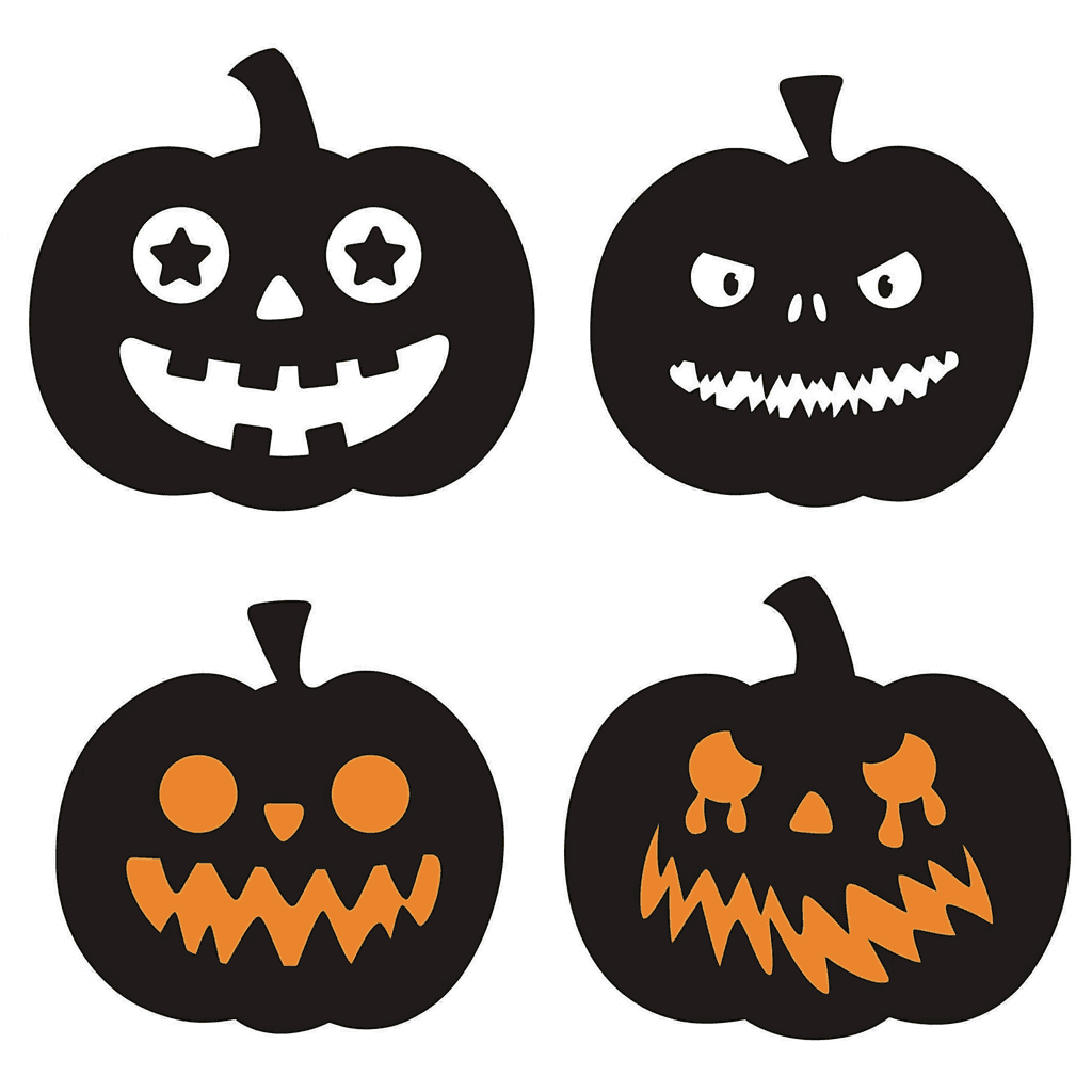 Halloween Pumpkin Bop original repeating artwork