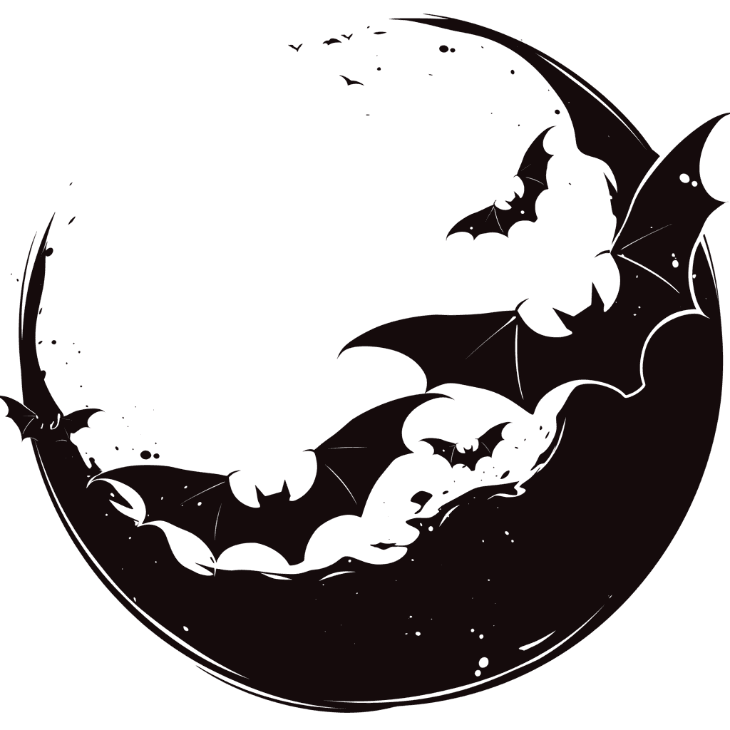Halloween Bat Crew original repeating artwork