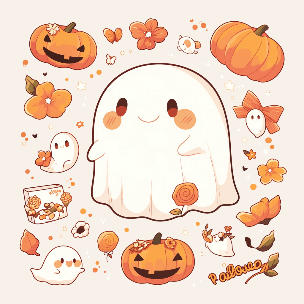 Halloween Pumpkin 326 original repeating artwork
