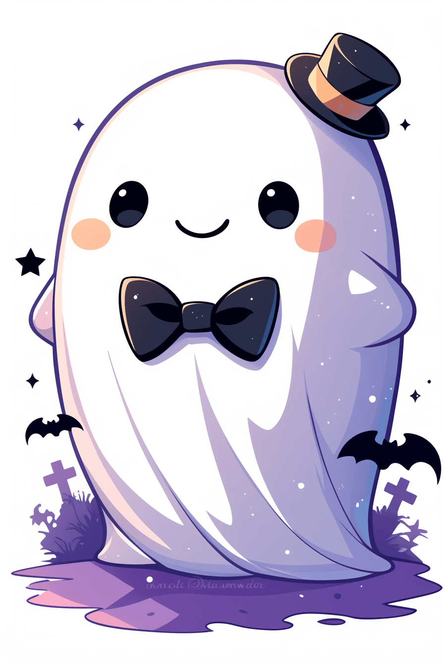 Halloween Ghost 168 original repeating artwork