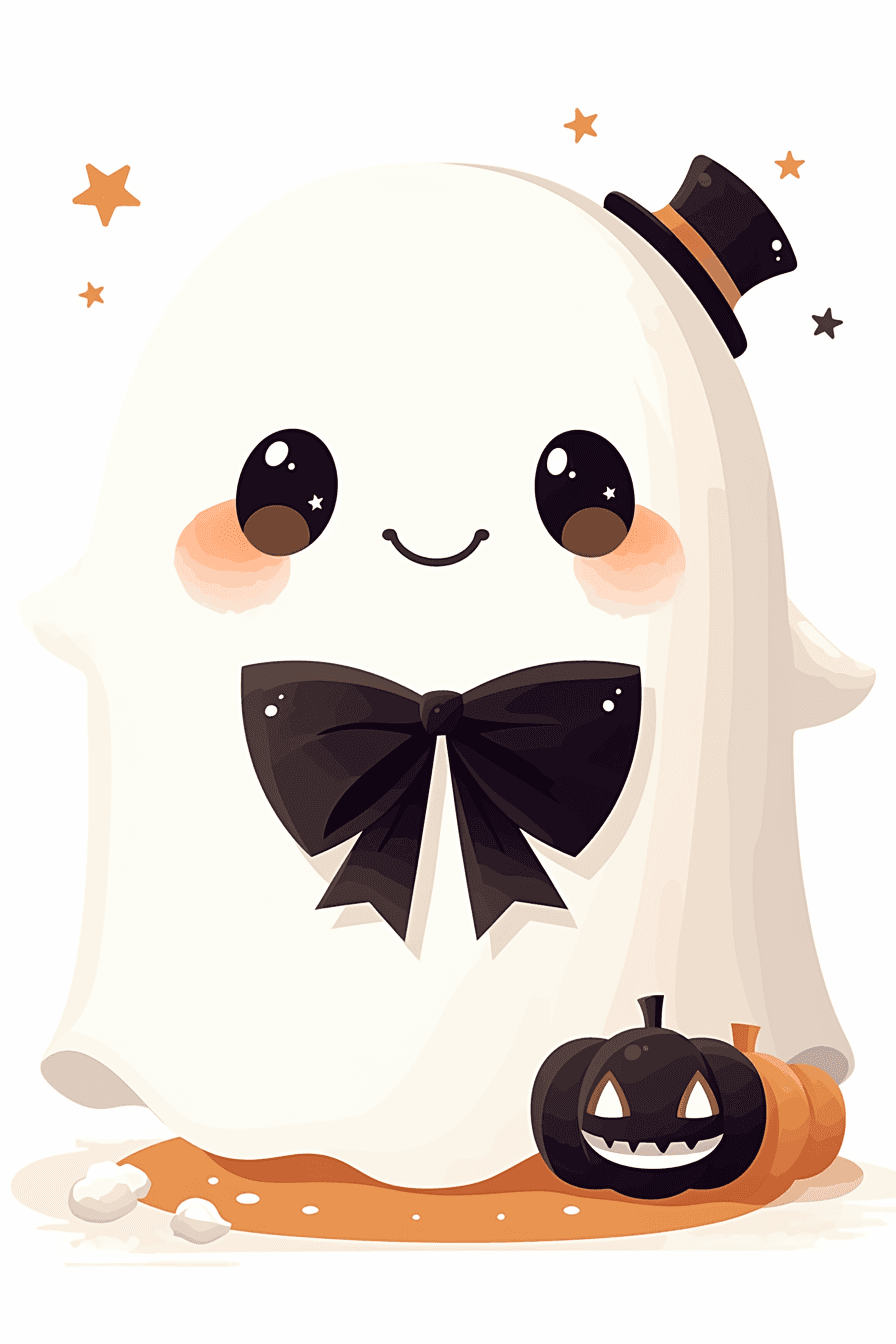 Halloween Ghost 486 original repeating artwork