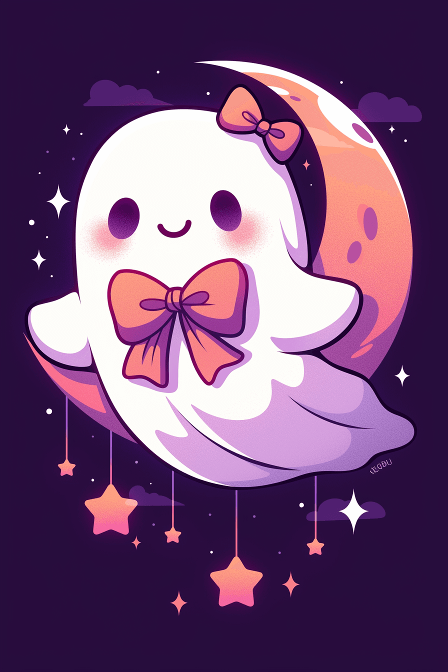 Halloween Ghost 864 original repeating artwork