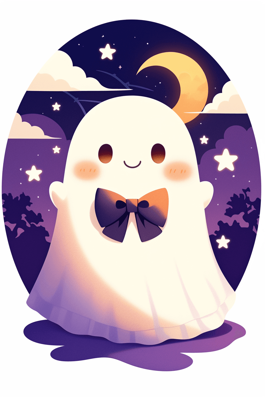 Halloween Ghost 253 original repeating artwork