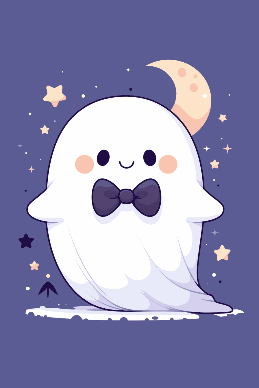 Halloween Ghost Fair original repeating artwork