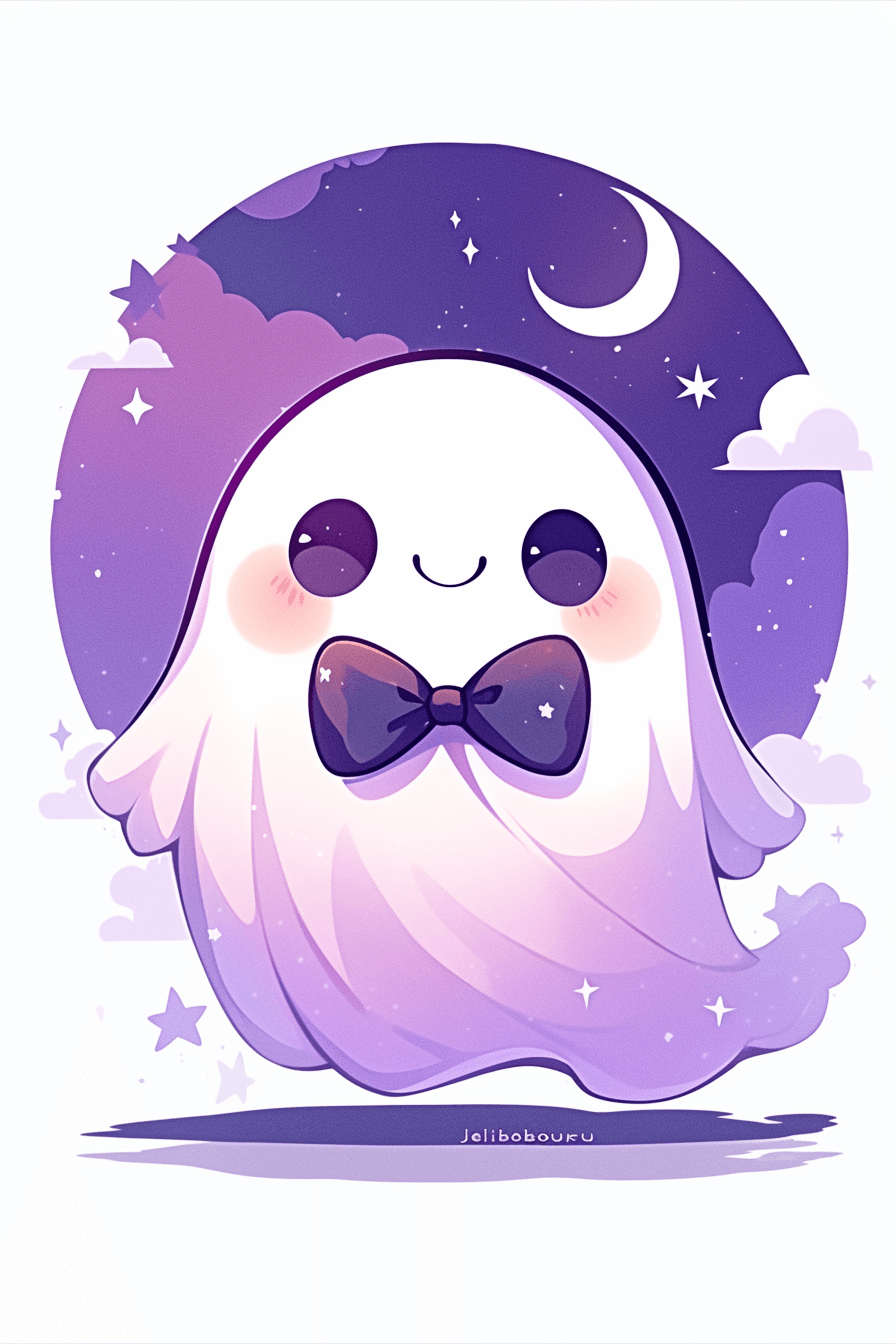 Halloween Ghost Show original repeating artwork