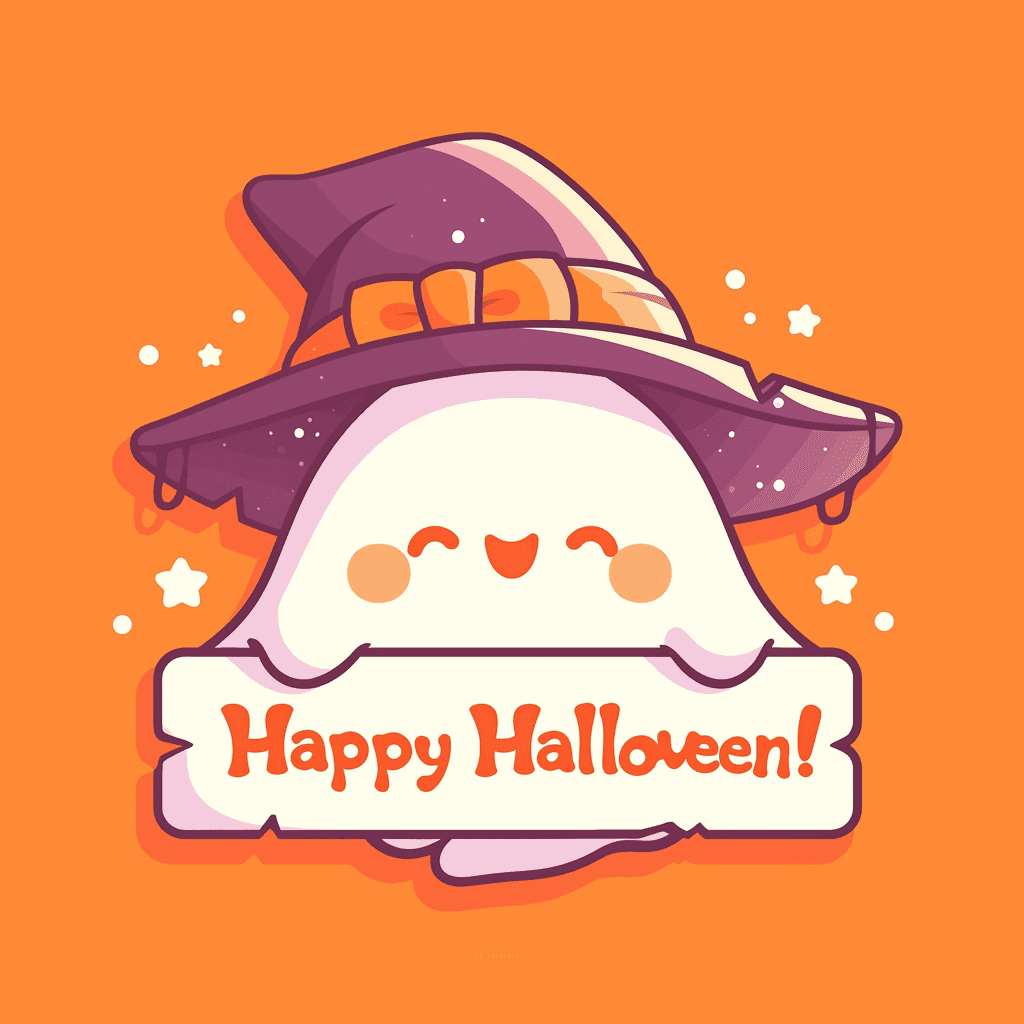 Halloween Ghost Pop original repeating artwork