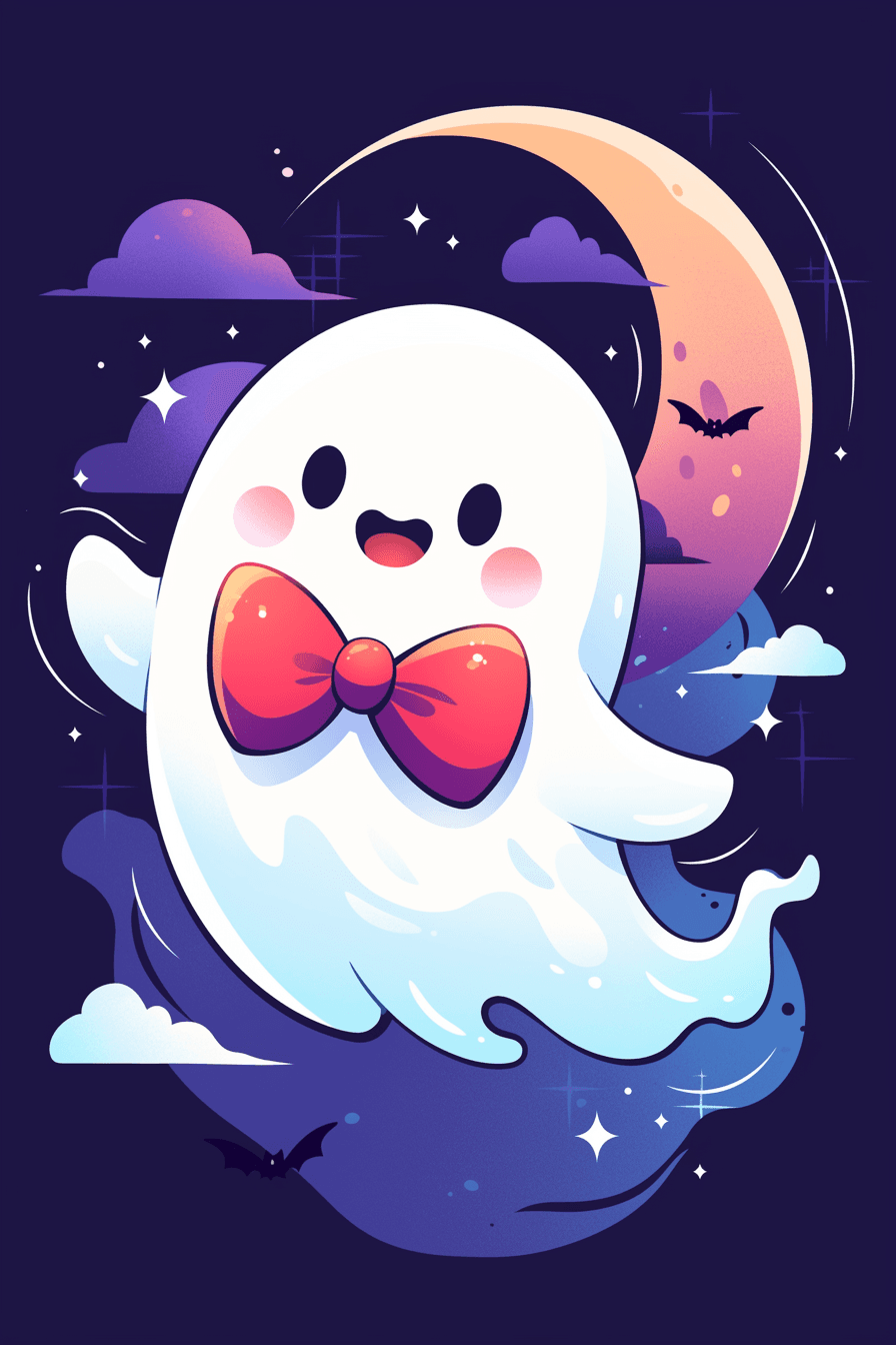 Halloween Ghost Session original repeating artwork