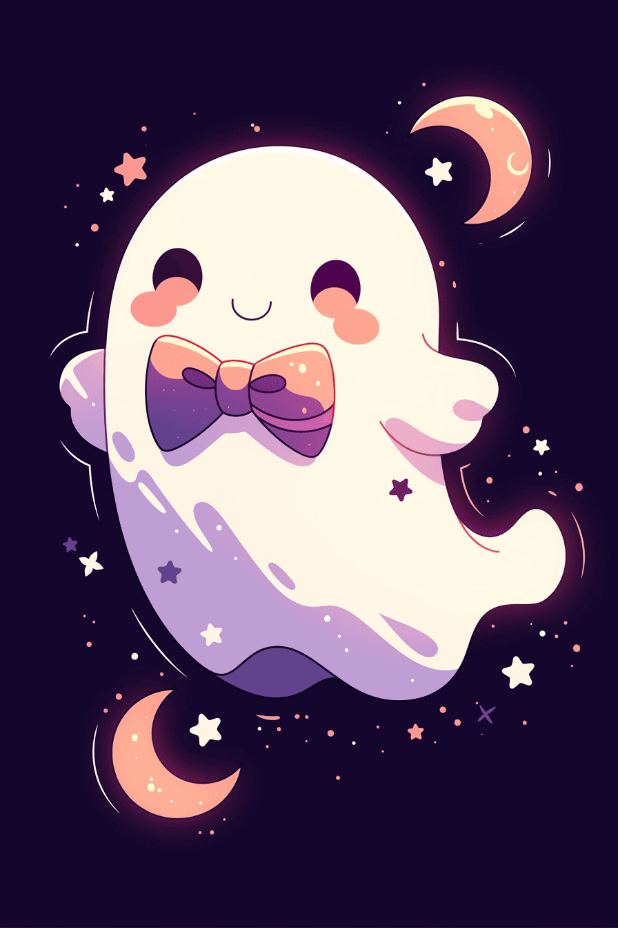 Halloween Ghost original repeating artwork