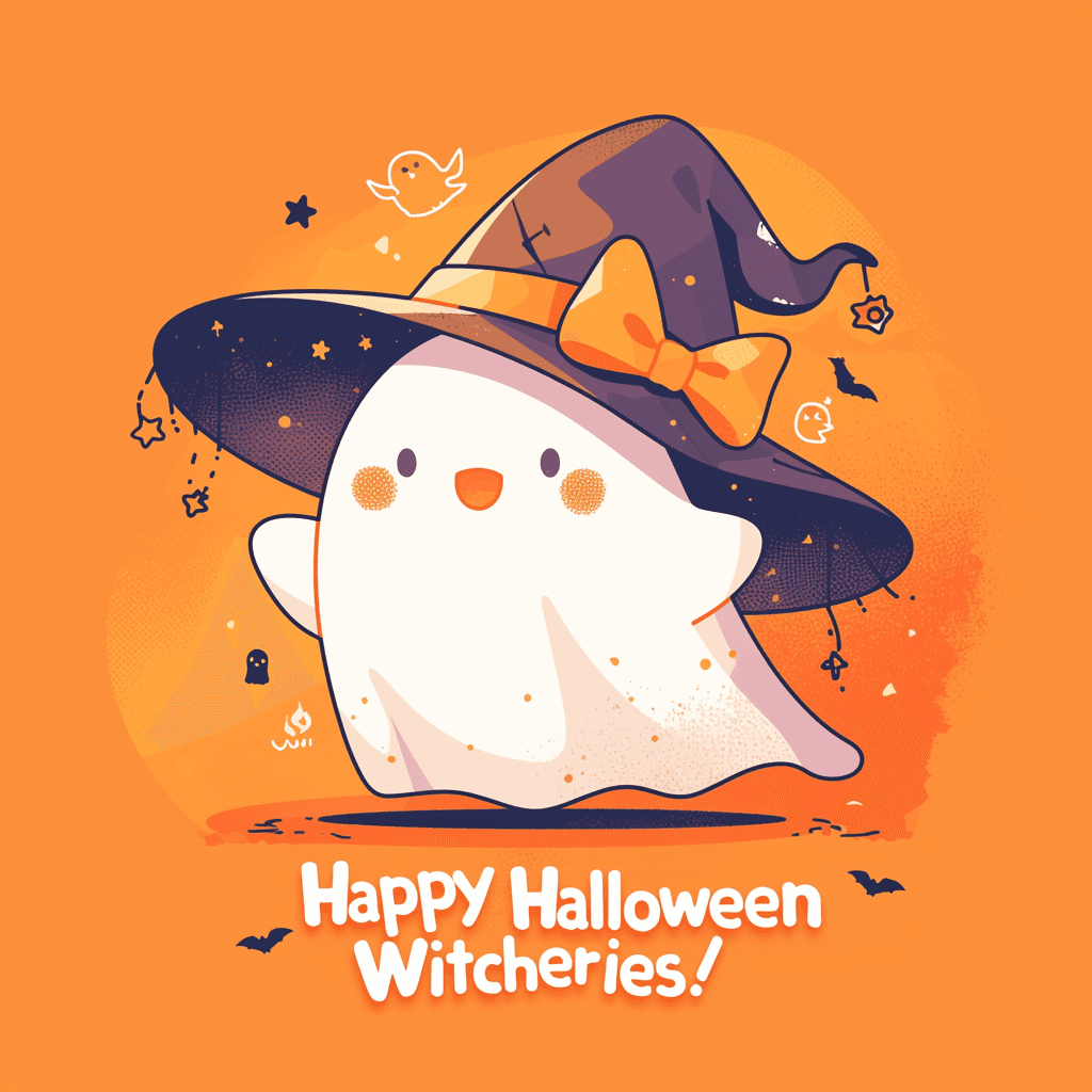 Halloween Ghost Summer original repeating artwork