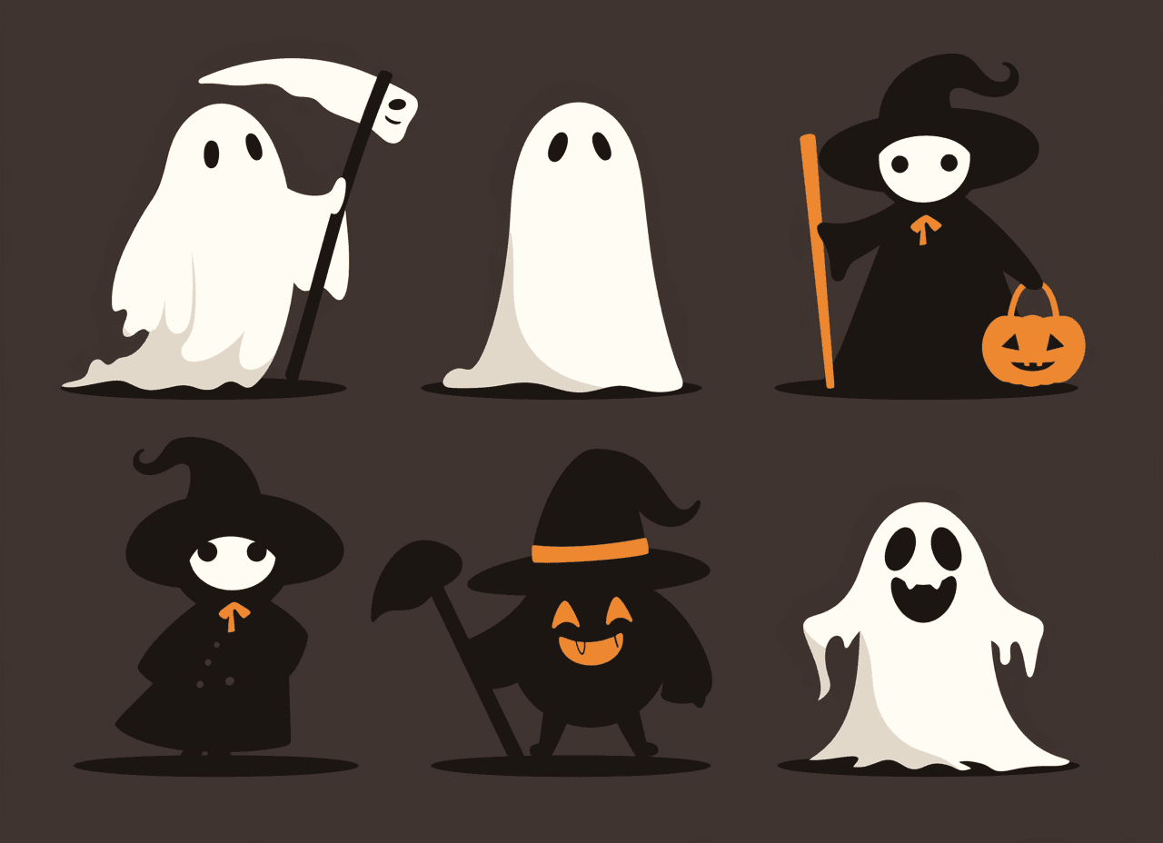 Halloween Ghost 503 original repeating artwork