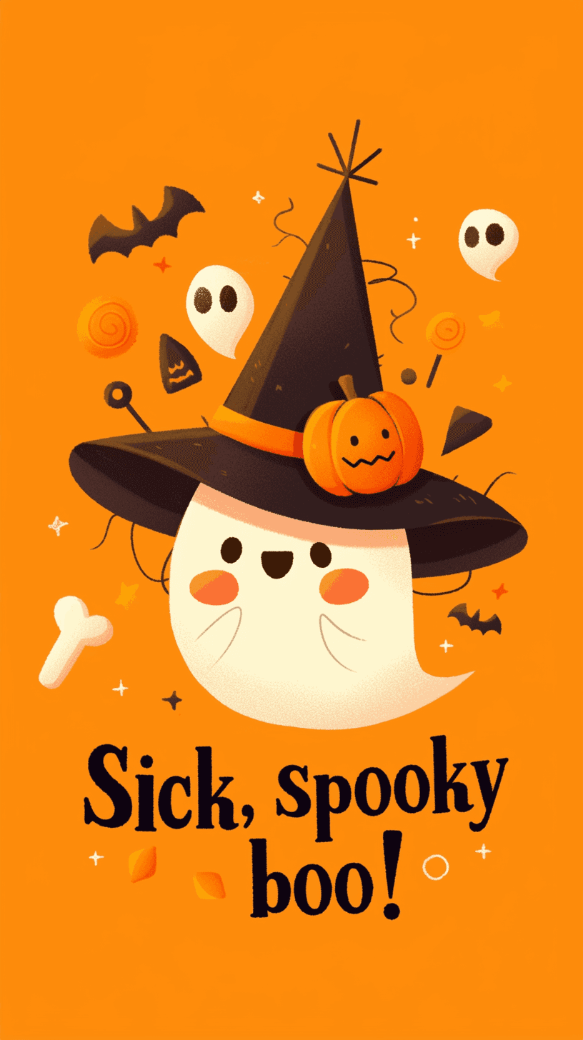 Halloween Ghost 167 original repeating artwork