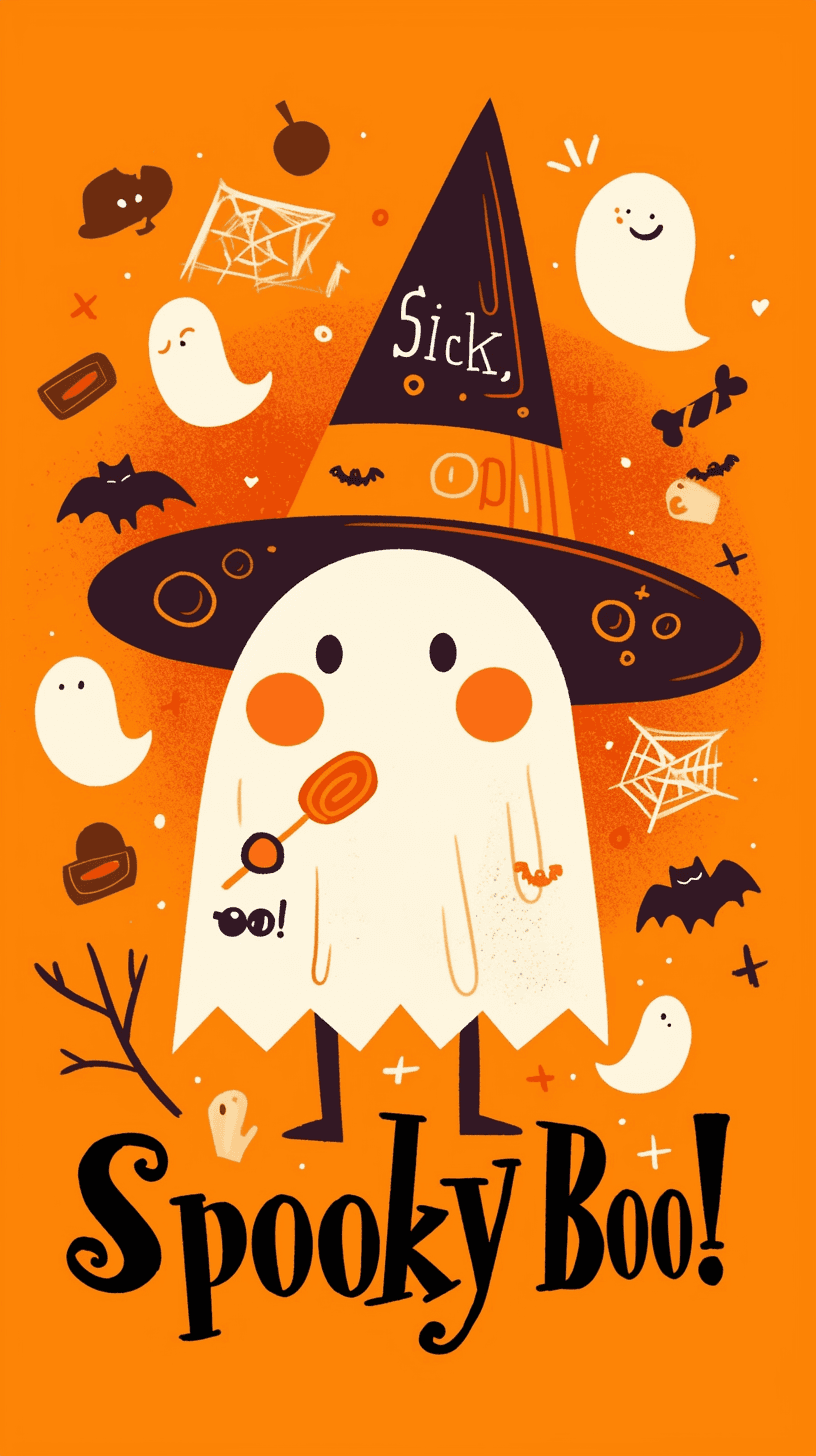 Halloween Ghost 450 original repeating artwork